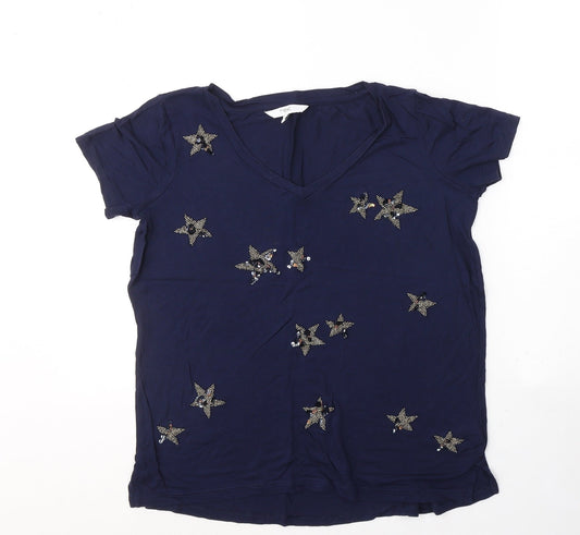 Womens UK Size 6 NEXT Blue Basic T-Shirt