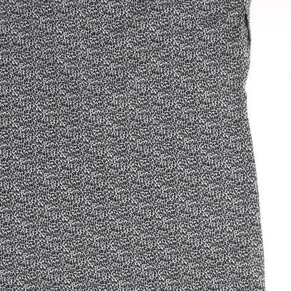 Womens UK Size XS Oasis Black Basic Blouse