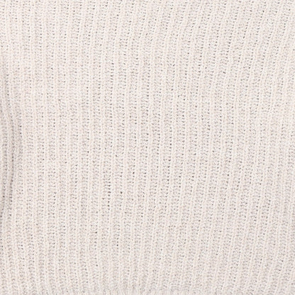 Gallery Womens Beige Round Neck  Polyester Pullover Jumper Size S