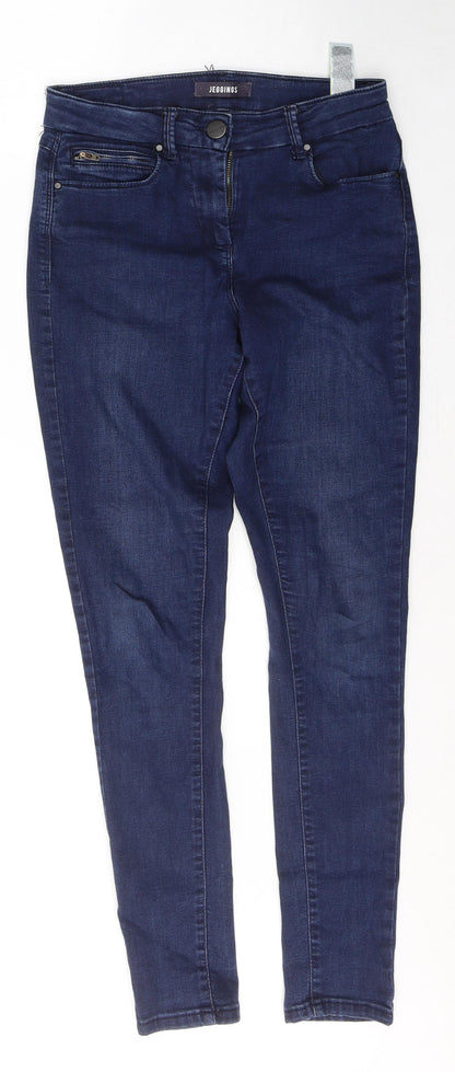 Womens UK Size 8 Marks and Spencer Regular Fit Jegging Blue Jeans