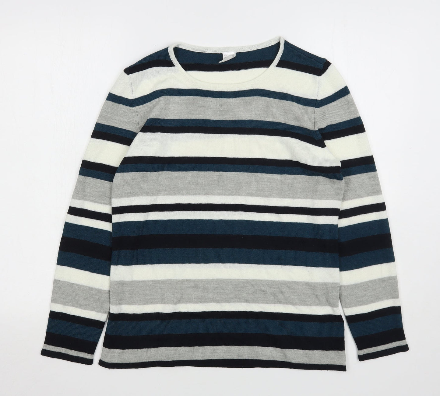 Womens UK Size 12 Preworn Multicoloured Pullover Jumper
