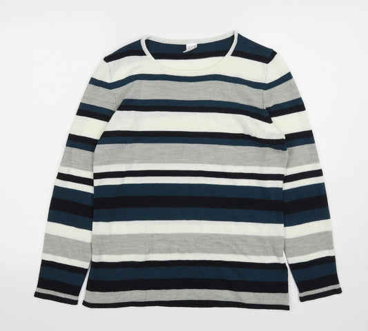 Womens UK Size 12 Preworn Multicoloured Pullover Jumper