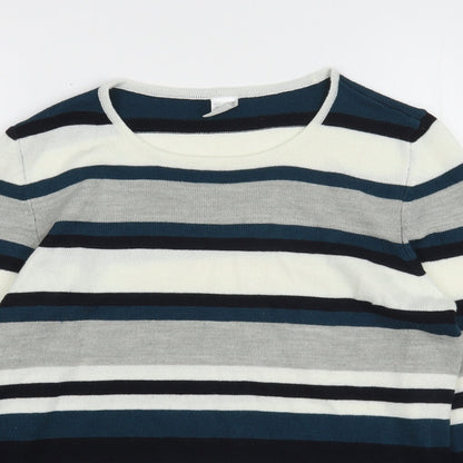 Womens UK Size 12 Preworn Multicoloured Pullover Jumper