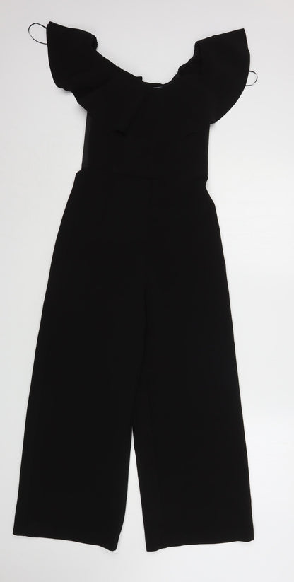 H&M Womens Black  Polyester Jumpsuit One-Piece Size 4 L24 in