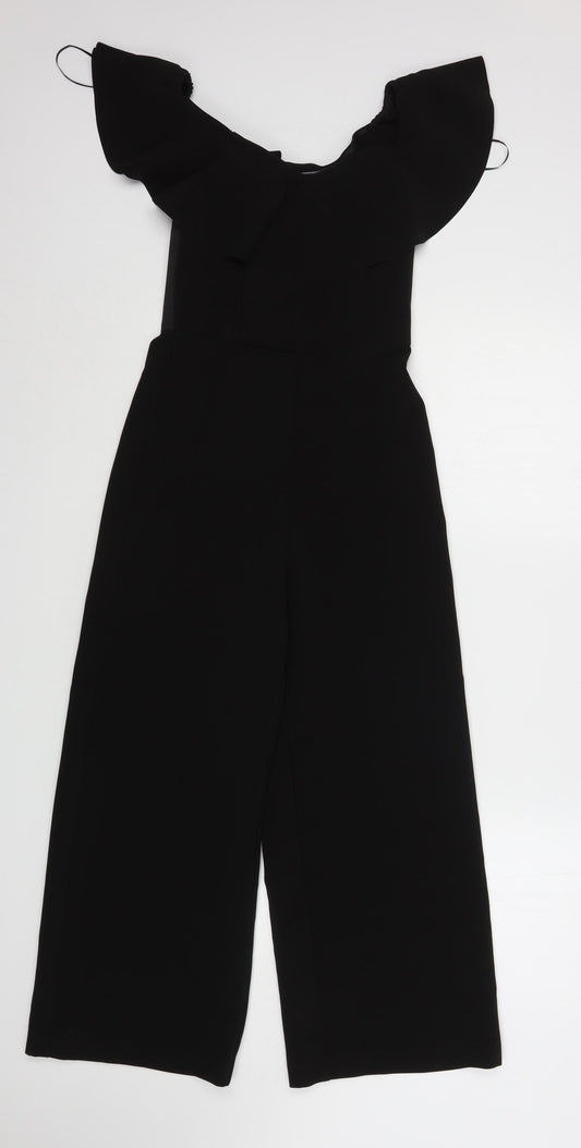 H&M Womens Black  Polyester Jumpsuit One-Piece Size 4 L24 in