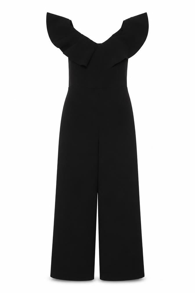Womens UK Size 4 H&M One-Piece Black Jumpsuit
