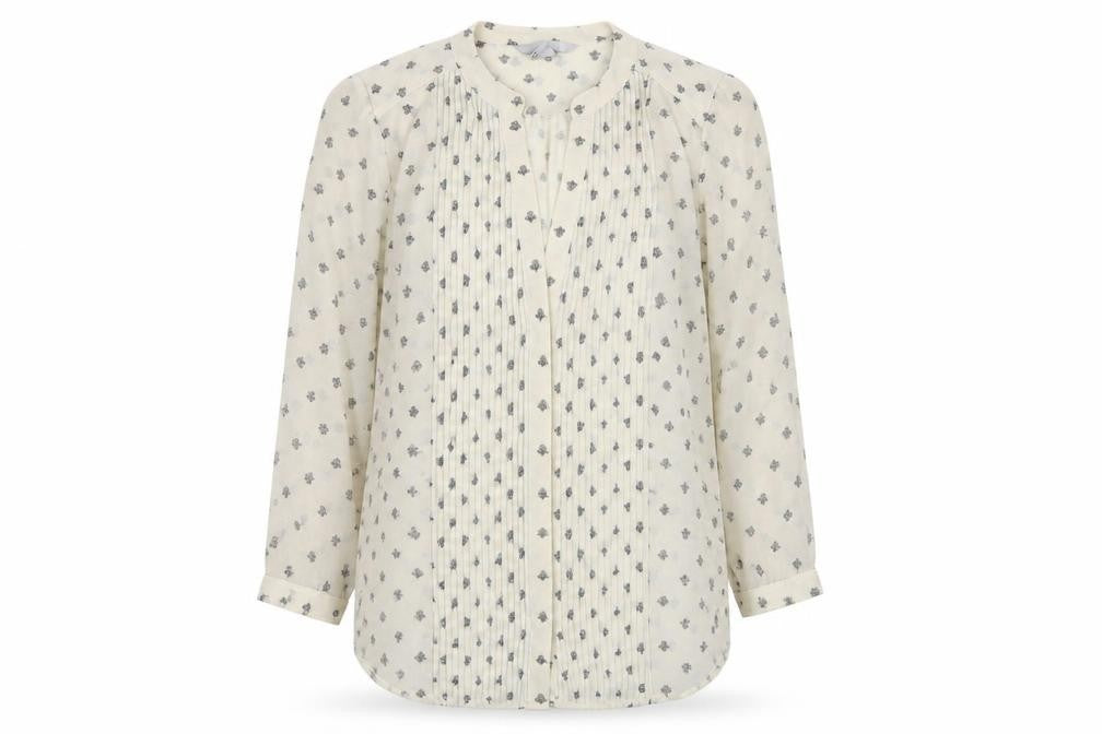 Womens UK Size 6 H&M Beige Basic Button-Up