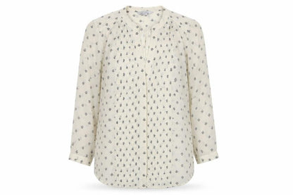 Womens UK Size 6 H&M Beige Basic Button-Up