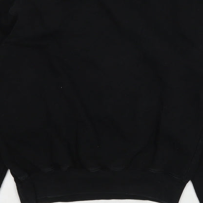 Famona Womens Black  Cotton Pullover Sweatshirt Size XS   - Queen