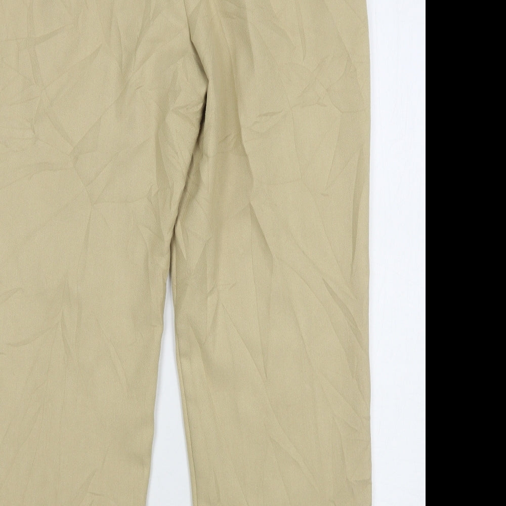 Womens UK Size 14 Marks and Spencer Regular Fit  Beige Trousers