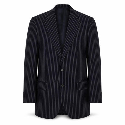 VIP Mens Grey Striped Wool Jacket Suit Jacket Size 42