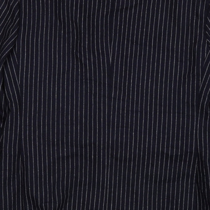 VIP Mens Grey Striped Wool Jacket Suit Jacket Size 42