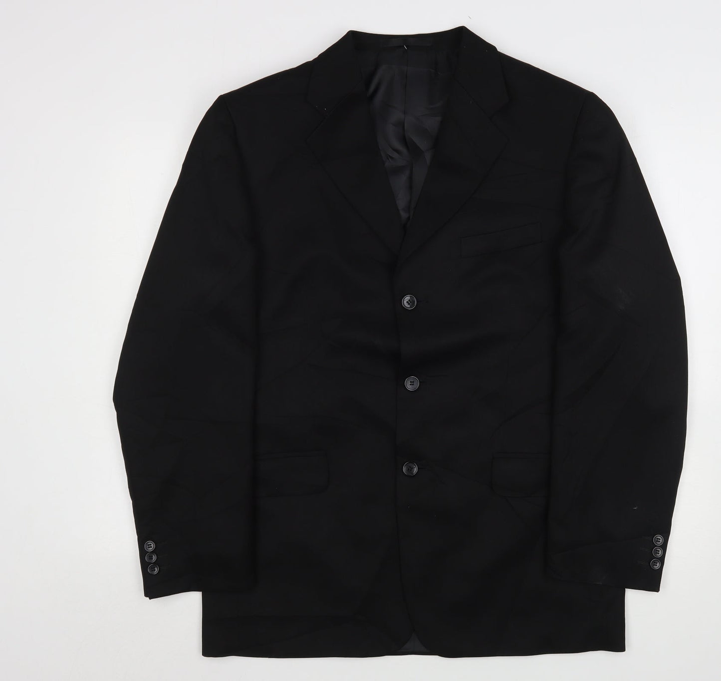Mens UK Size 40 Zantos Regular Black Suit Jacket