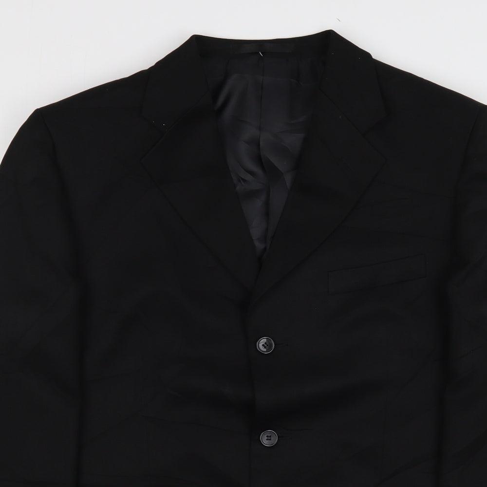 Mens UK Size 40 Zantos Regular Black Suit Jacket