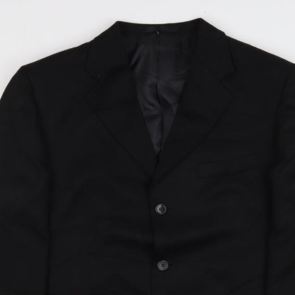 Mens UK Size 40 Zantos Regular Black Suit Jacket
