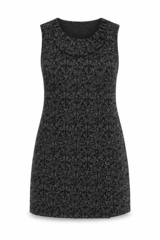 Select Womens Grey Floral Polyester Bodycon  Size 10  Roll Neck Pullover