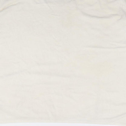 Bonmarché Womens Ivory Round Neck  Acrylic Pullover Jumper Size L