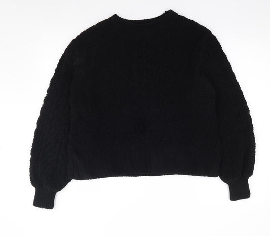 Womens UK Size S H&M Black Pullover Jumper