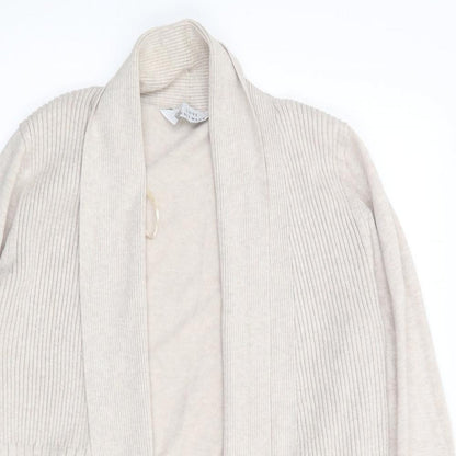 Womens UK Size 12 BHS Beige Cardigan Jumper