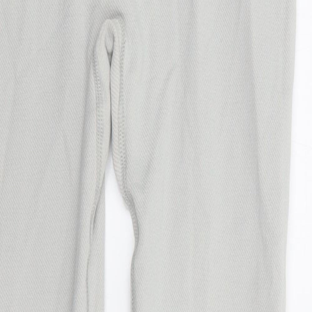 Preworn Womens Beige Striped Polyester Jogger Leggings Size S L27 in Regular
