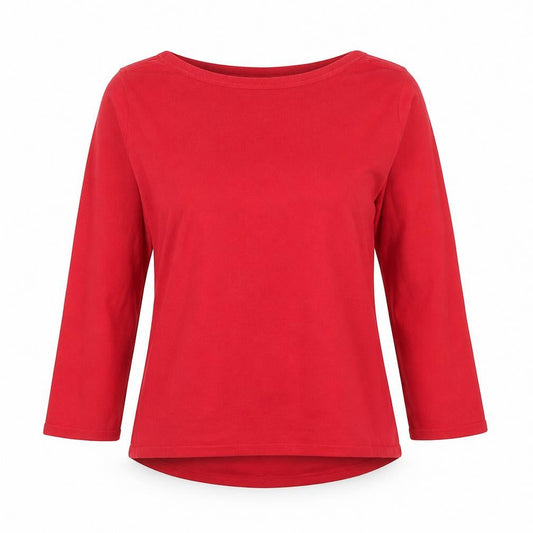 Womens UK Size S Jeanne Pierre Red Pullover Jumper