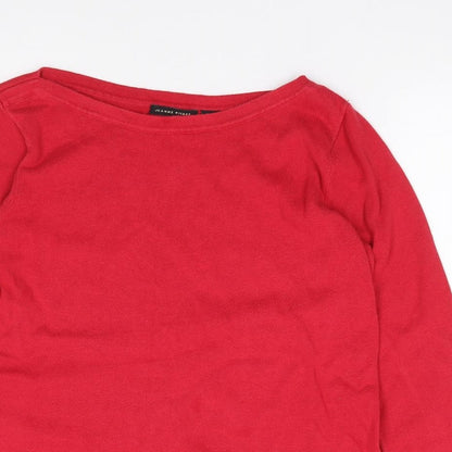 Womens UK Size S Jeanne Pierre Red Pullover Jumper