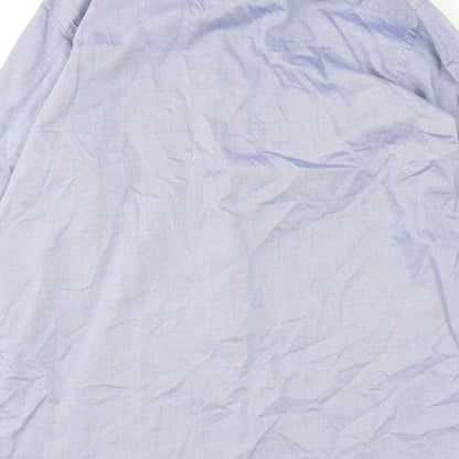 Mens UK Size L CASAMODA Blue  Button-Up Long Sleeve Casual Shirt