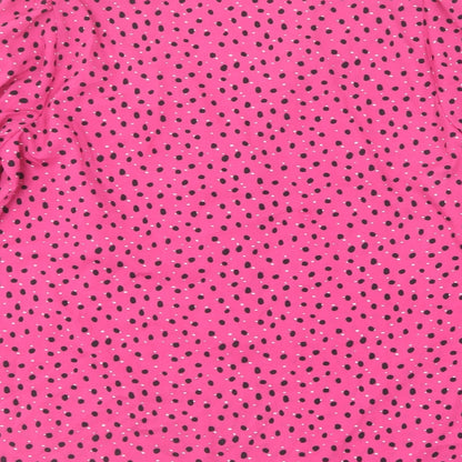 Womens UK Size S Dunnes Stores Pink Basic Button-Up