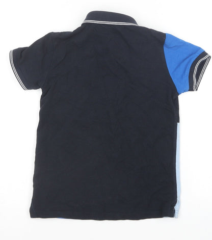 NEXT Boys Blue  Cotton Basic Polo Size 5-6 Years Collared