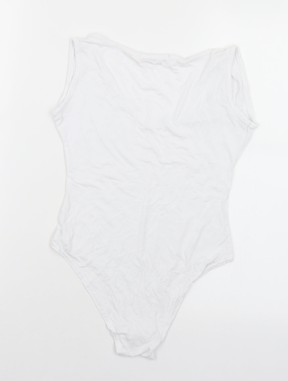 Rebel Womens White  Viscose Unitard One-Piece Size 10  Snap