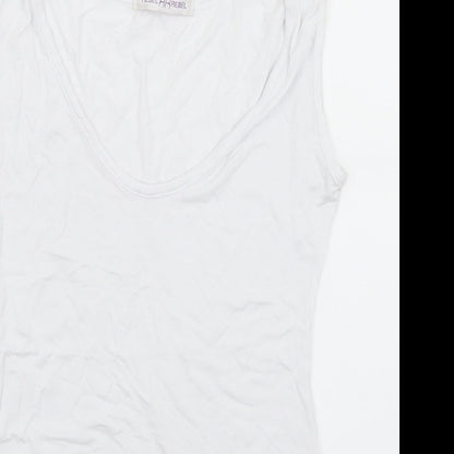 Rebel Womens White  Viscose Unitard One-Piece Size 10  Snap