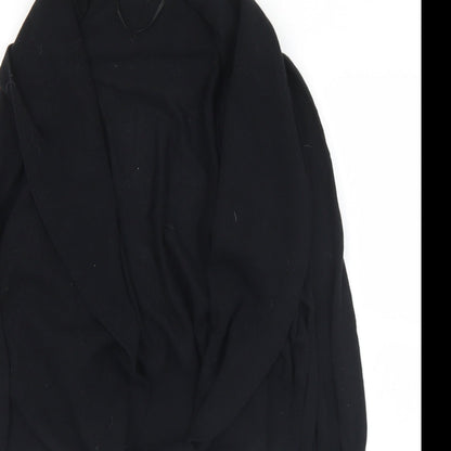 George Womens Black Collared  Cotton Cardigan Jumper Size 16