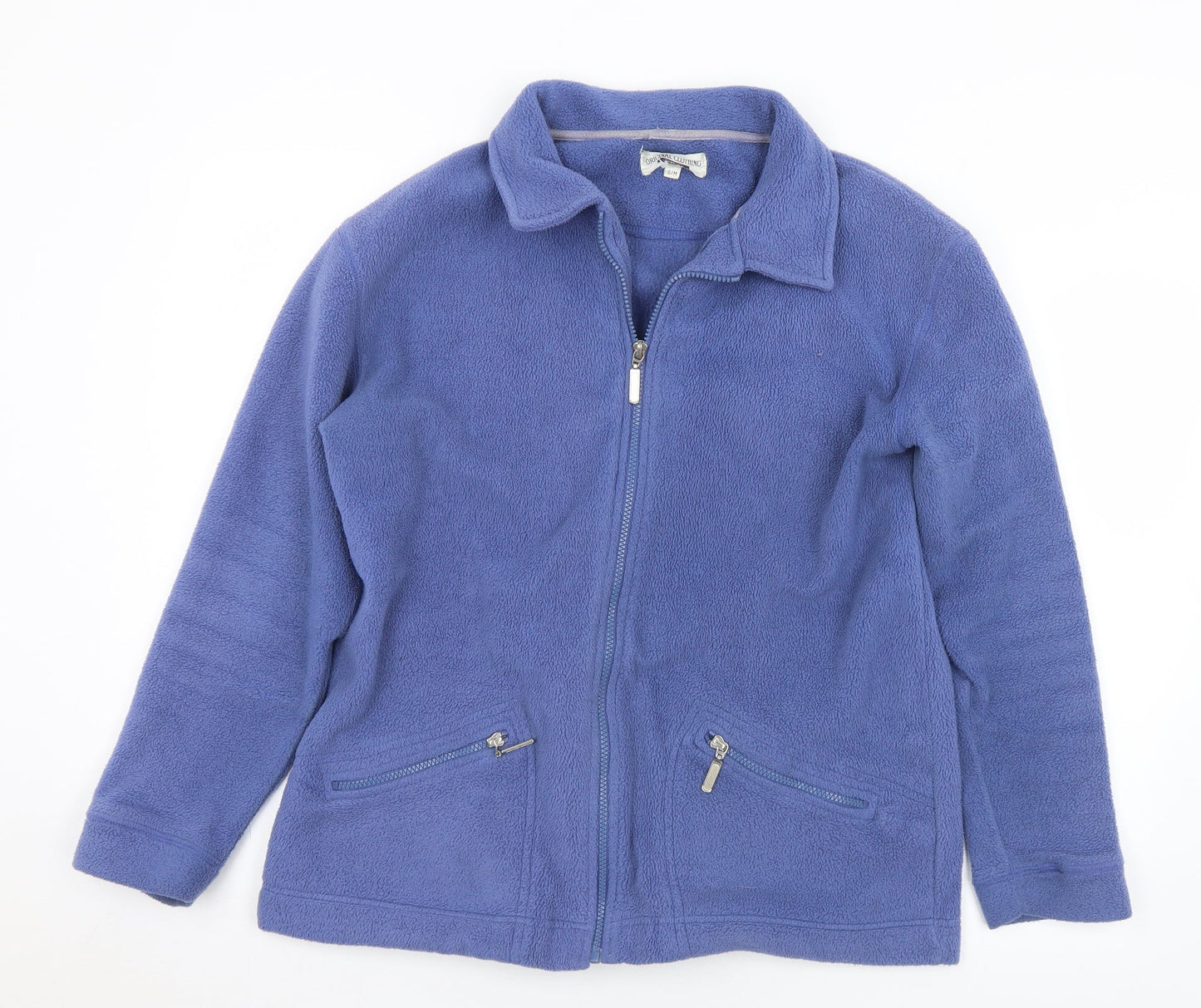 Original Clothing Womens Blue   Gilet Jacket Size S  Zip - S/M