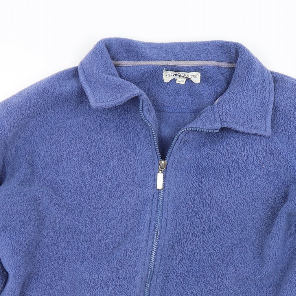 Original Clothing Womens Blue   Gilet Jacket Size S  Zip - S/M