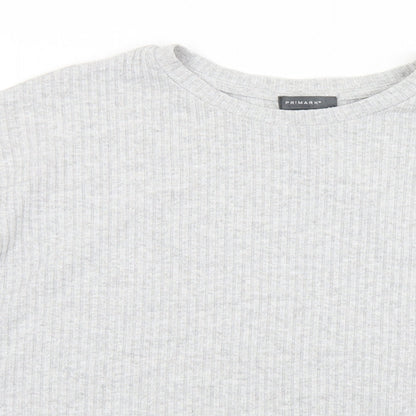 Primark Womens Grey Round Neck  Polyester Pullover Jumper Size 18   - 18-20