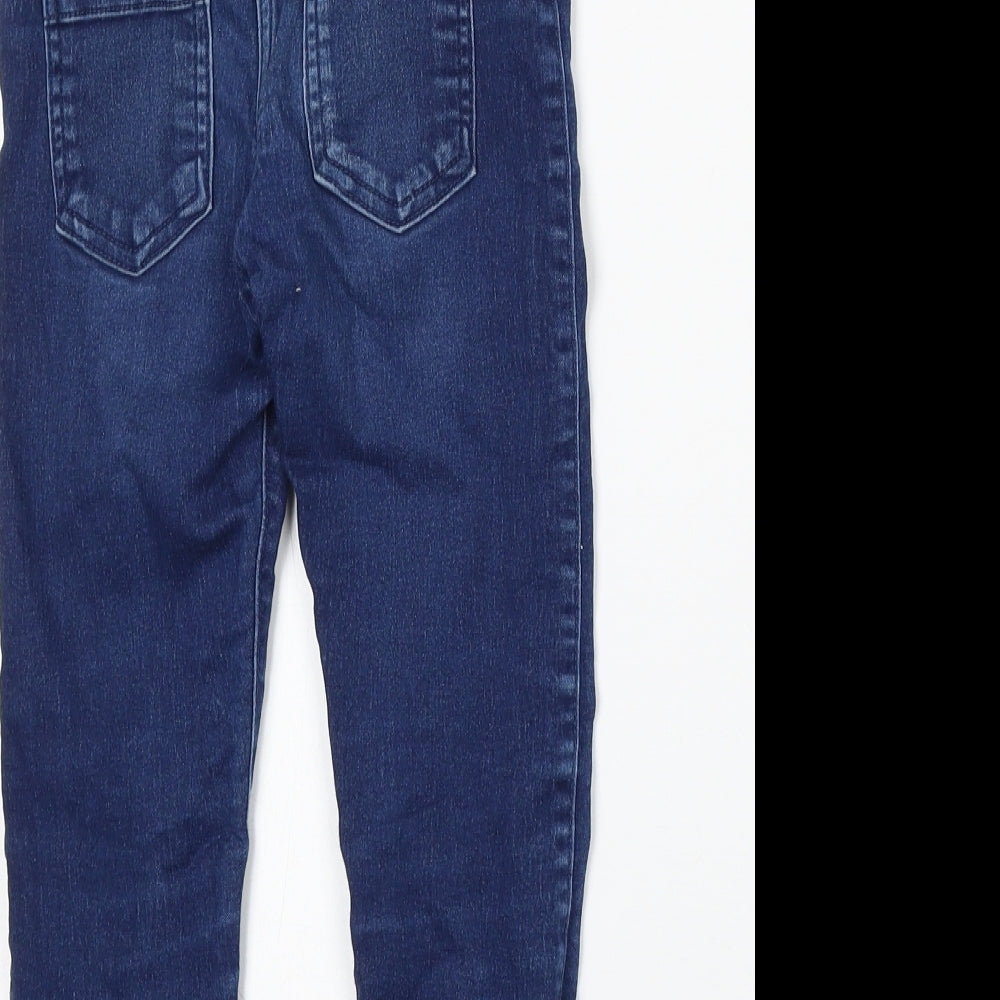 F&F Girls Blue  Cotton Skinny Jeans Size 6-7 Years  Regular
