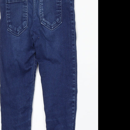 F&F Girls Blue  Cotton Skinny Jeans Size 6-7 Years  Regular