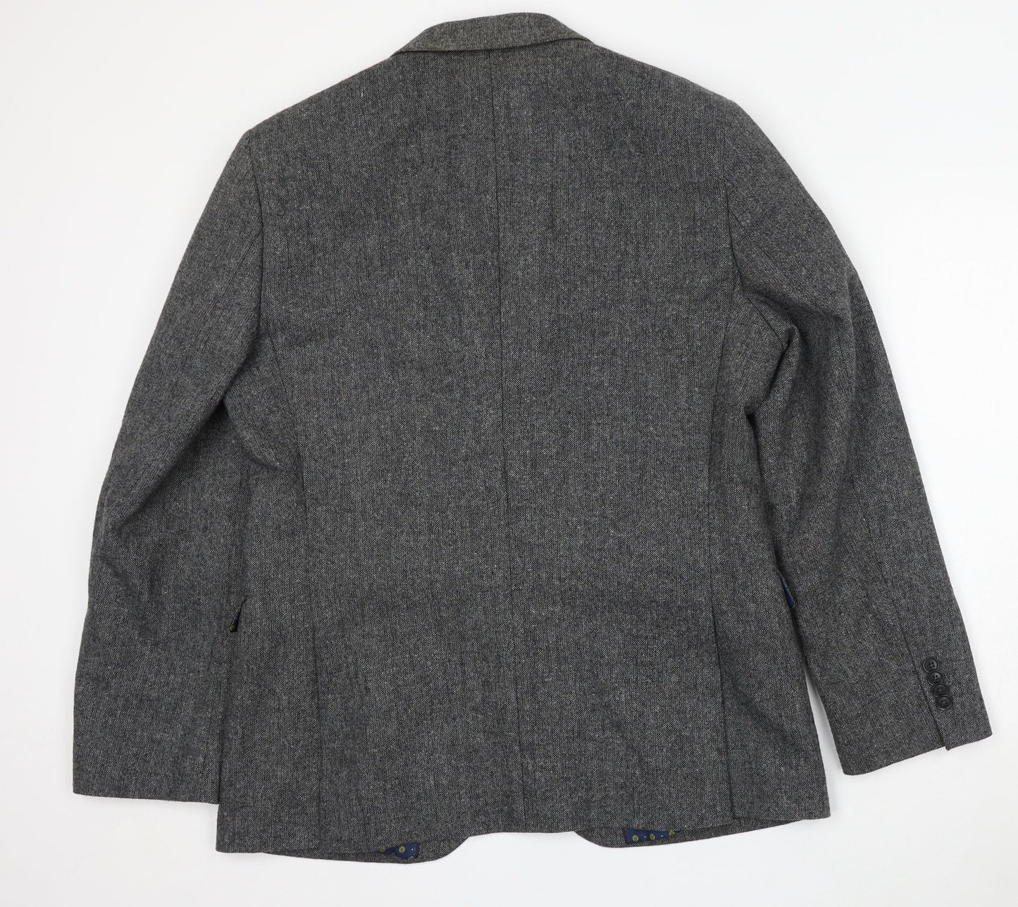 F&F Mens Grey  Polyester Jacket Suit Size 42