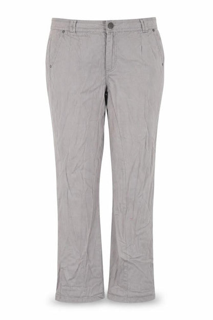New Look Womens Grey  Cotton Straight Jeans Size 14 L32 in Regular