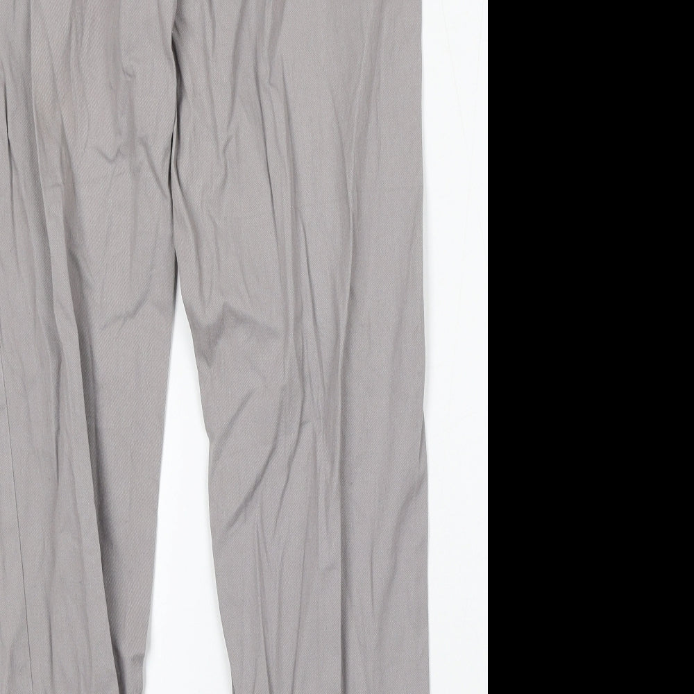 New Look Womens Grey  Cotton Straight Jeans Size 14 L32 in Regular