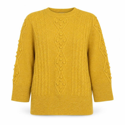 Womens UK Size XS Savior Yellow Pullover Jumper