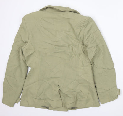 JV Collection Womens Green   Jacket  Size 12  Button