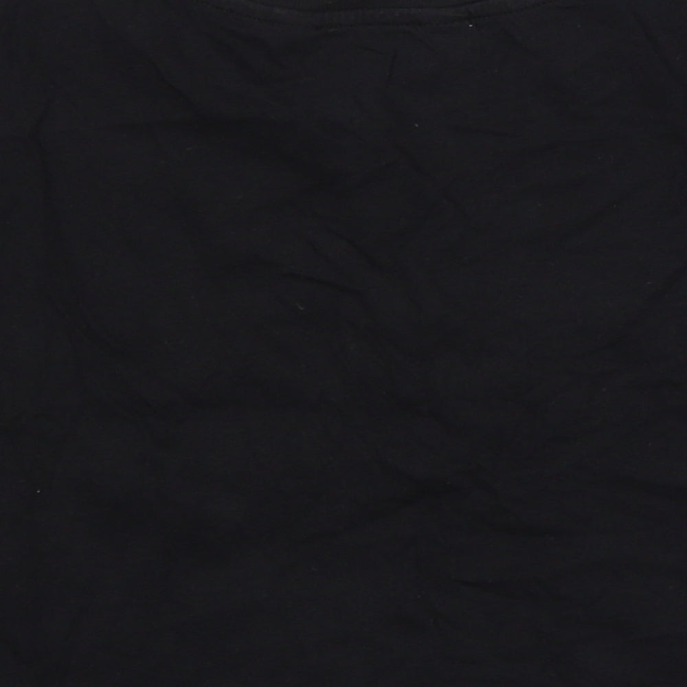 915 Generation Girls Black  Cotton Basic T-Shirt Size 10-11 Years Round Neck  - Coachella