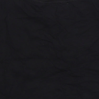 915 Generation Girls Black  Cotton Basic T-Shirt Size 10-11 Years Round Neck  - Coachella