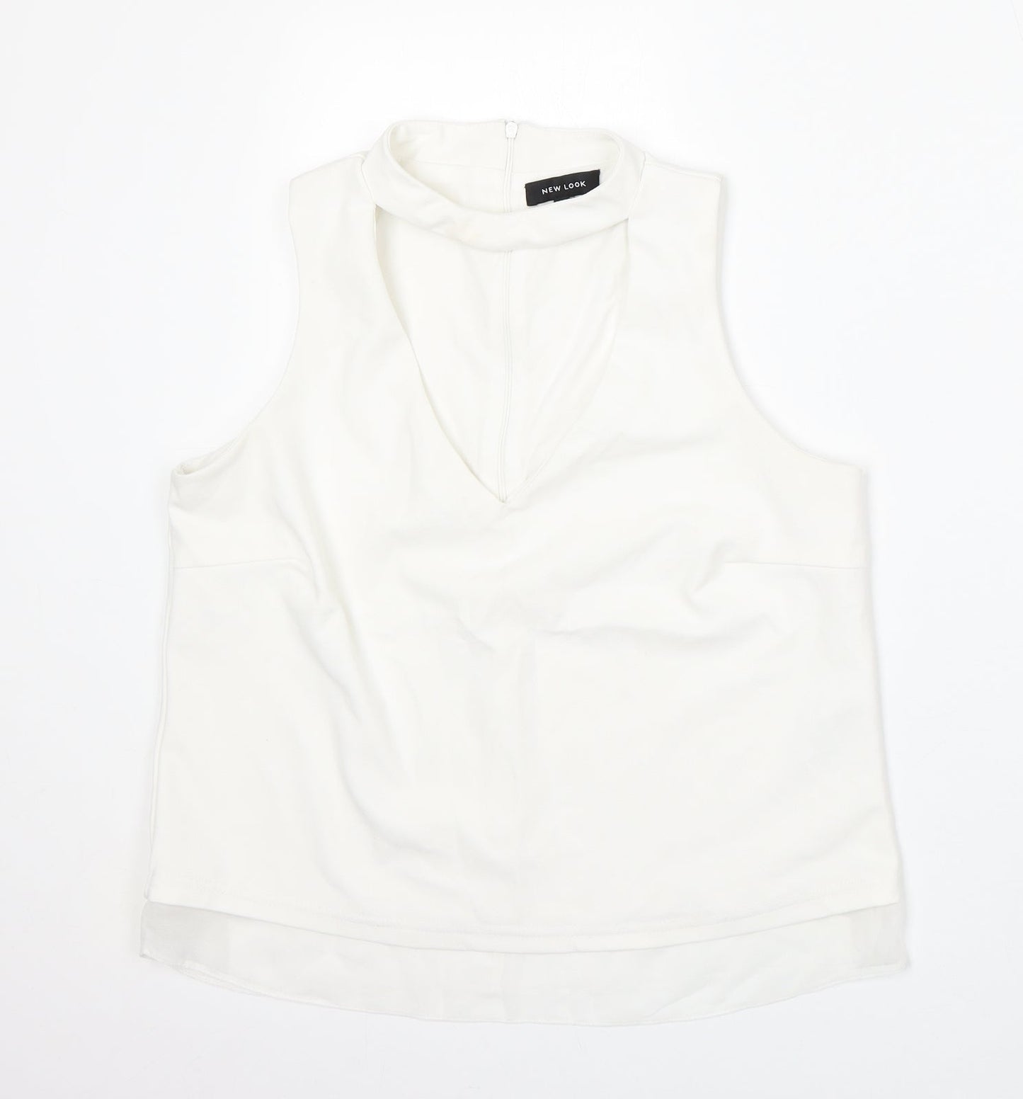 Womens UK Size 12 New Look White Vest Jumper