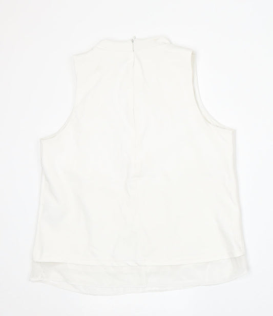 Womens UK Size 12 New Look White Vest Jumper