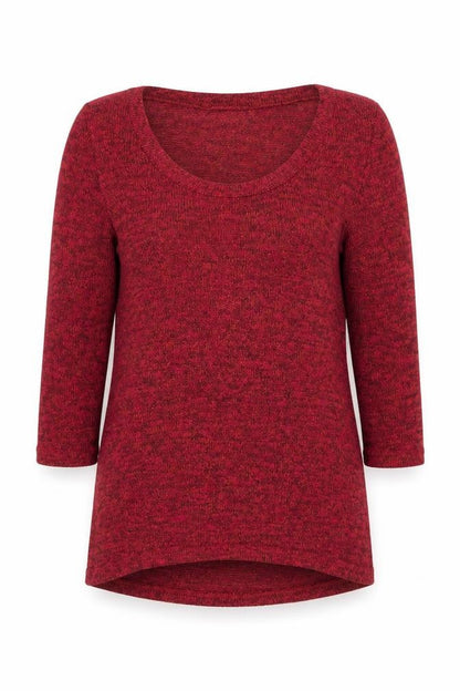 Womens UK Size XS Sparkle & Fade Red Pullover Jumper