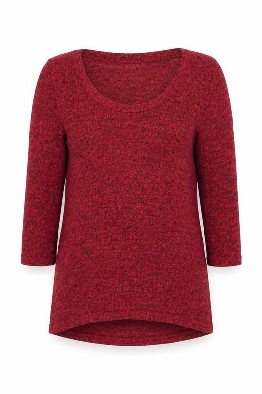 Womens UK Size XS Sparkle & Fade Red Pullover Jumper