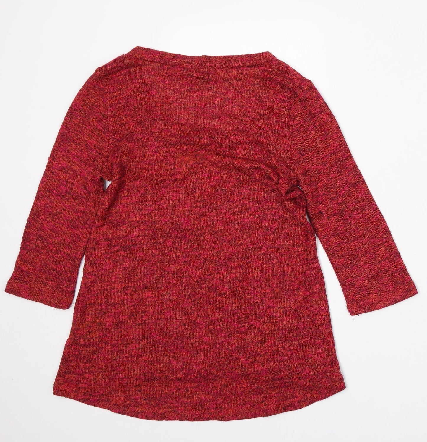 Womens UK Size XS Sparkle & Fade Red Pullover Jumper