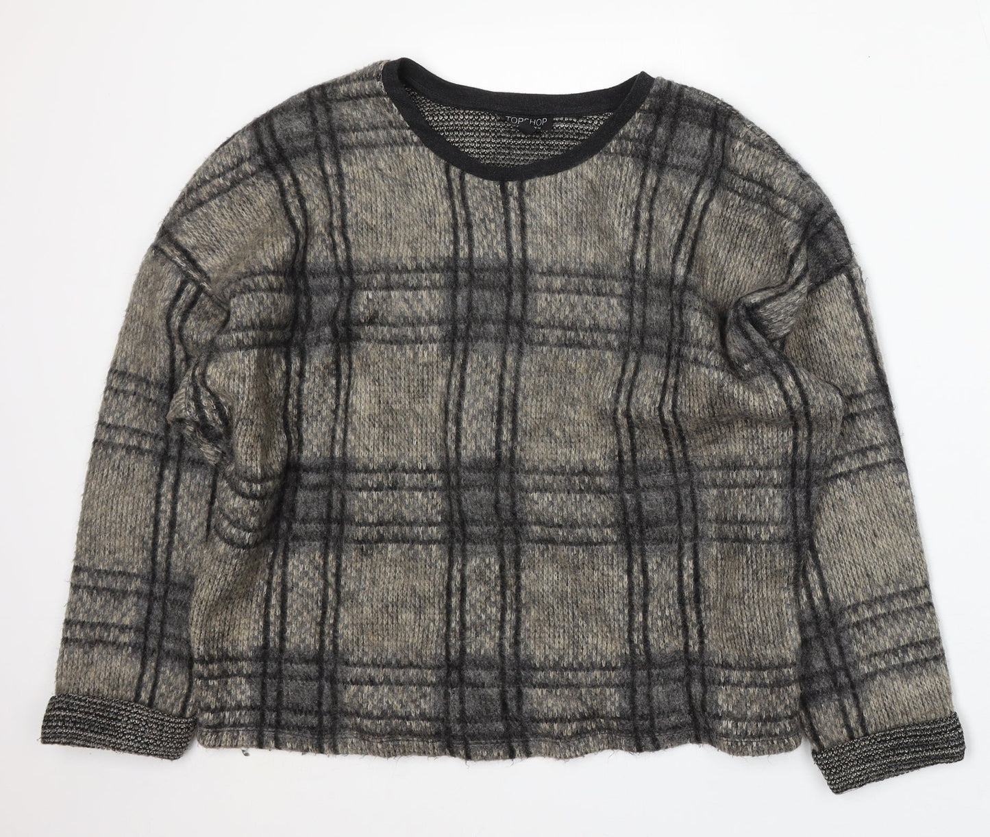 Womens UK Size 14 Topshop Beige Pullover Jumper